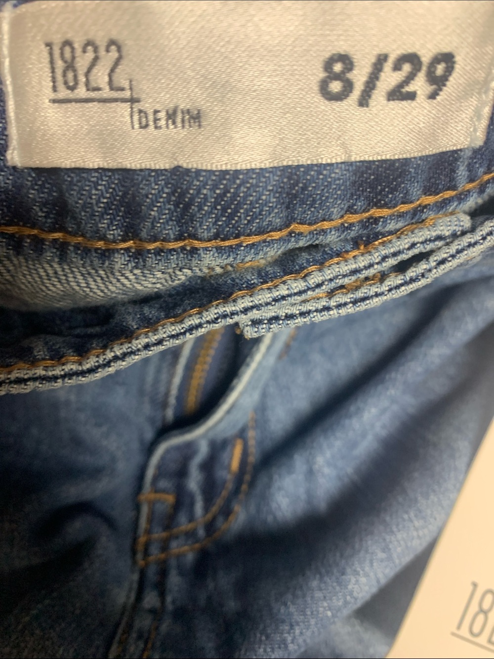 NEW 1822 Baggy Straight Samuel Jeans in Medium Blue Wash Size 8 29 - Picture 6 of 7